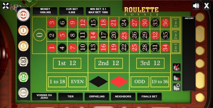 รูเล็ต (Roulette) - พนันออนไลน์ ทดลองเล่น